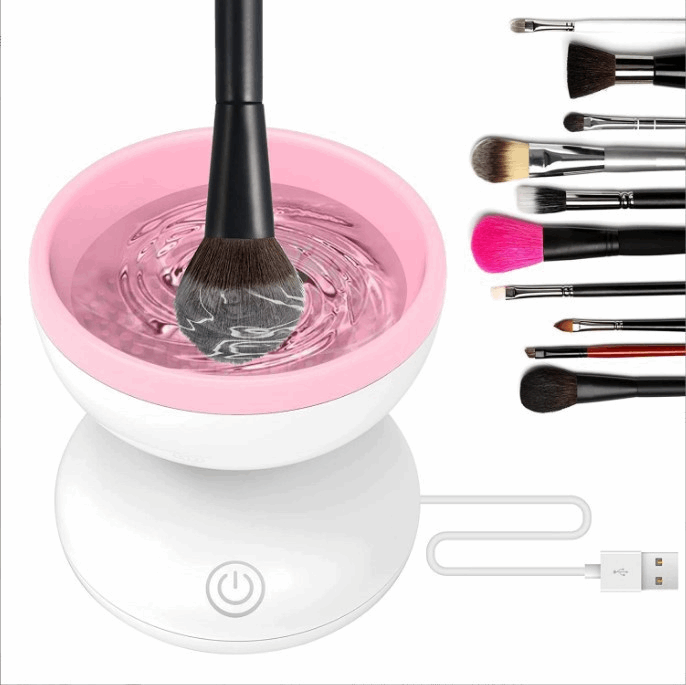 NetPinsel : Nettoyeur électrique de pinceaux de maquillage, automatique,  USB Rechargeable